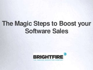 The Magic Steps to Boost your
Software Sales

 