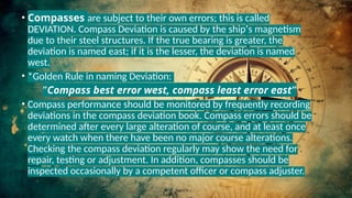 NAVIGATION 1: THE MAGNETIC COMPASS AND ITS USES.pptx