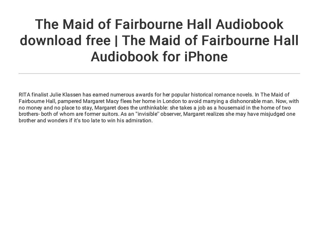 the maid of fairbourne hall by julie klassen