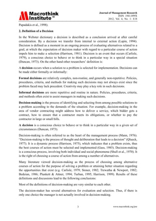 The main factors_beyond_decision_making