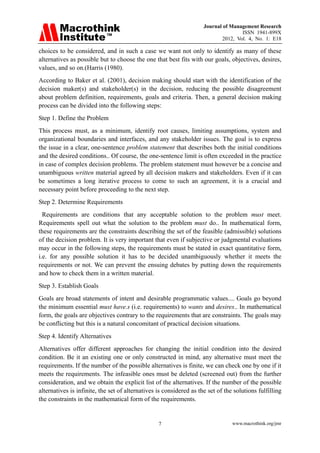 The main factors_beyond_decision_making