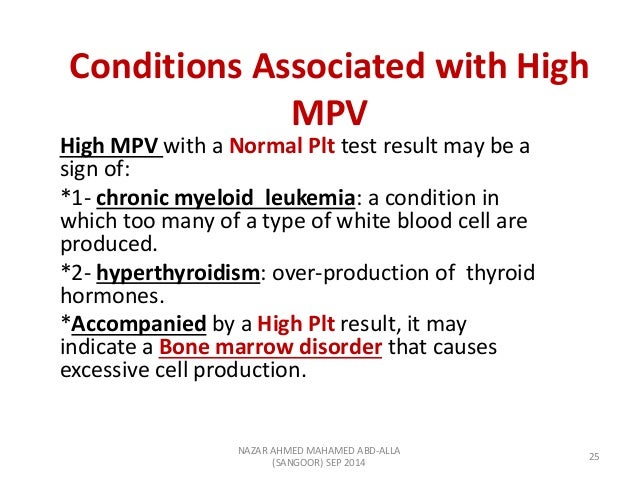 low mpv blood test