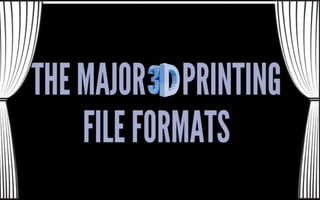 The Major 3D Printing File Formats | PPTX