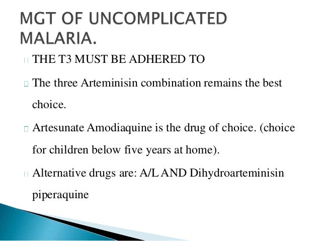 Aralen Dosage Malaria Prevention