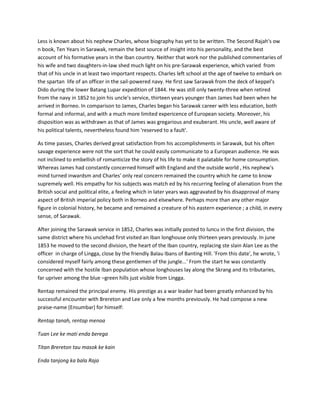 The malay plot rajahs and rebels | DOCX