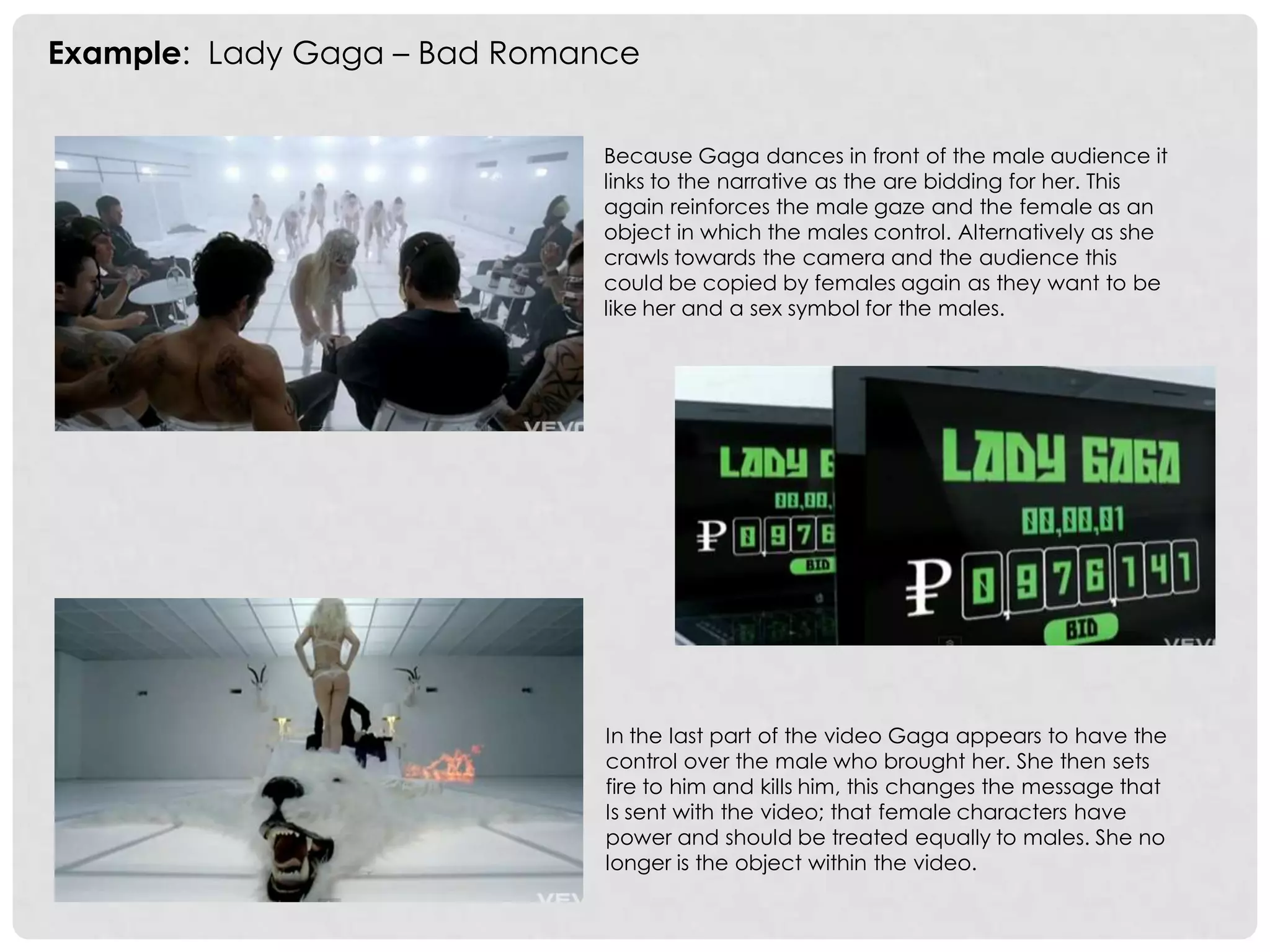 The Male Gaze example | PPTX