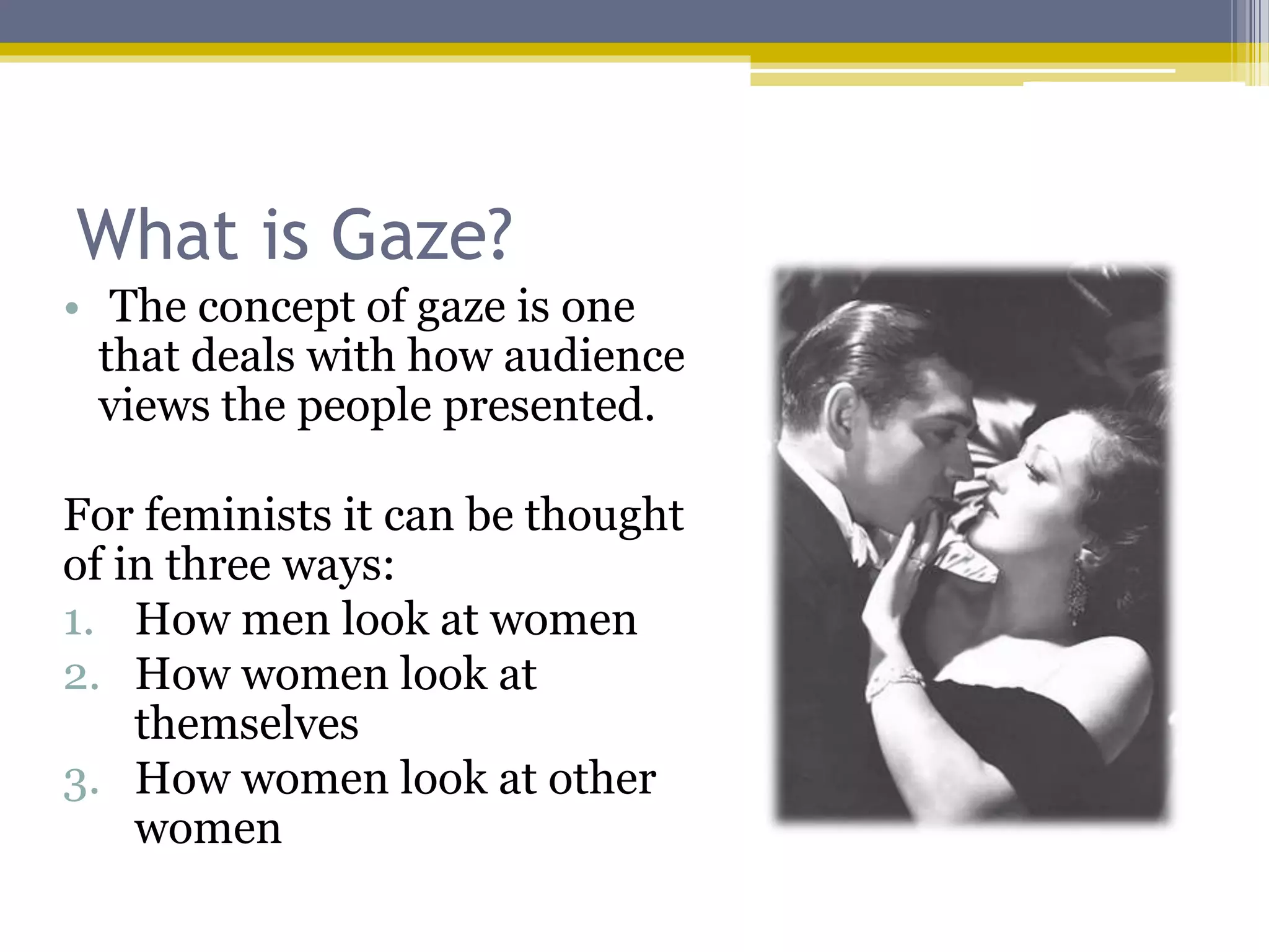 The male gaze – laura mulvey | PPT