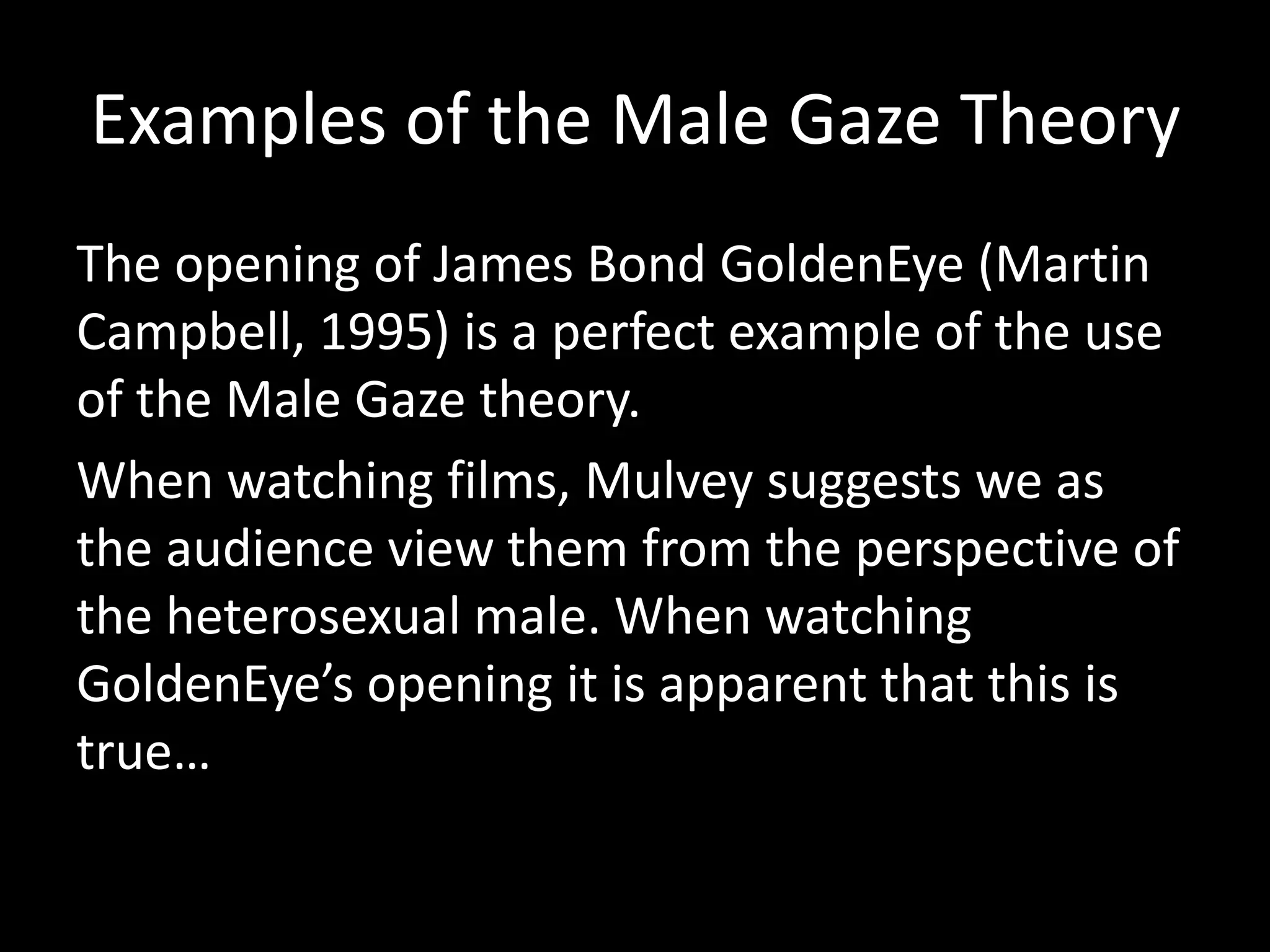 The male gaze powerpoint | PPTX