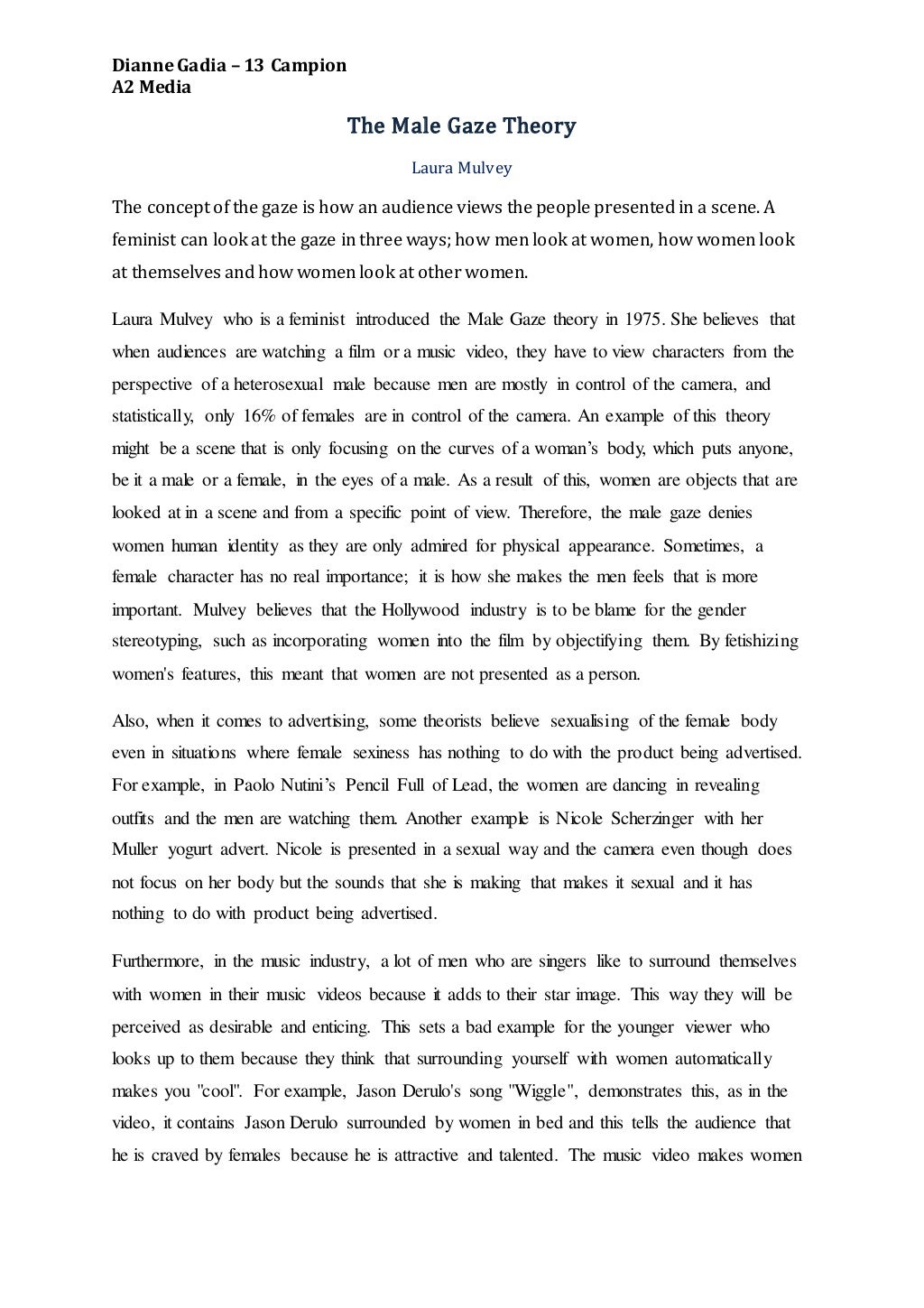 Laura mulvey visual and other pleasures pdf image