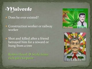  Does he ever existed?


 Construction worker or railway
  worker

 Shot and killed after a friend
  betrayed him for a reward or
  hung from a tree

  Robin Hood  Stole from
  rich give to poor
 