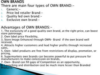 Management of a Retail brand