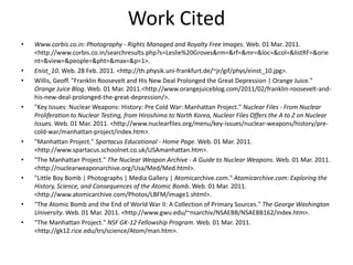 The manhattan project