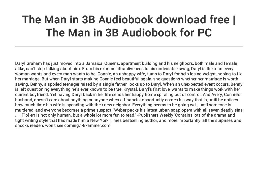 The Man in 3B Audiobook download free | The Man in 3B Audiobook for PC