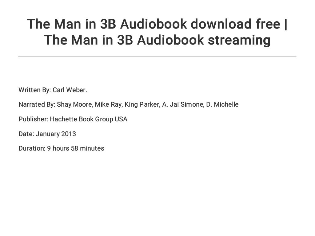 The Man in 3B Audiobook download free | The Man in 3B Audiobook strea…