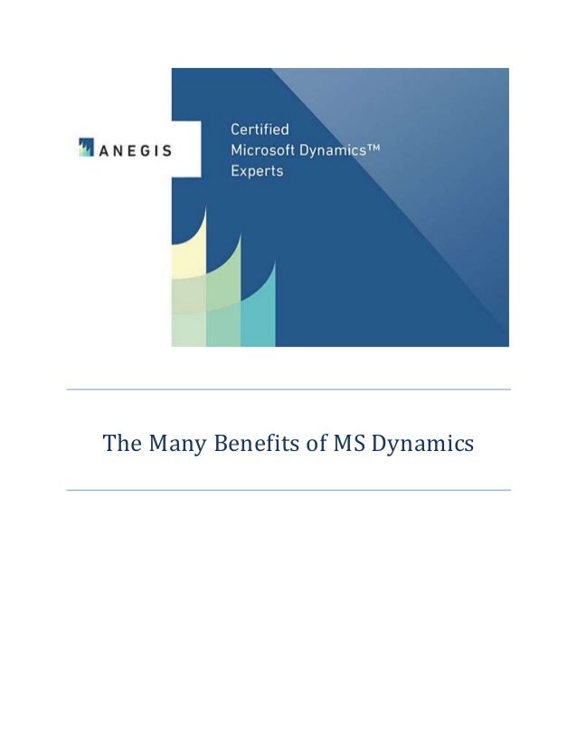 The Many Benefits of MS Dynamics