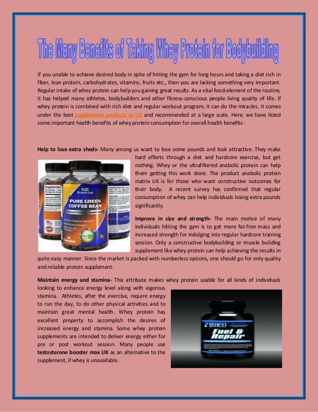 The Many Benefits of Taking Whey Protein for Bodybuilding