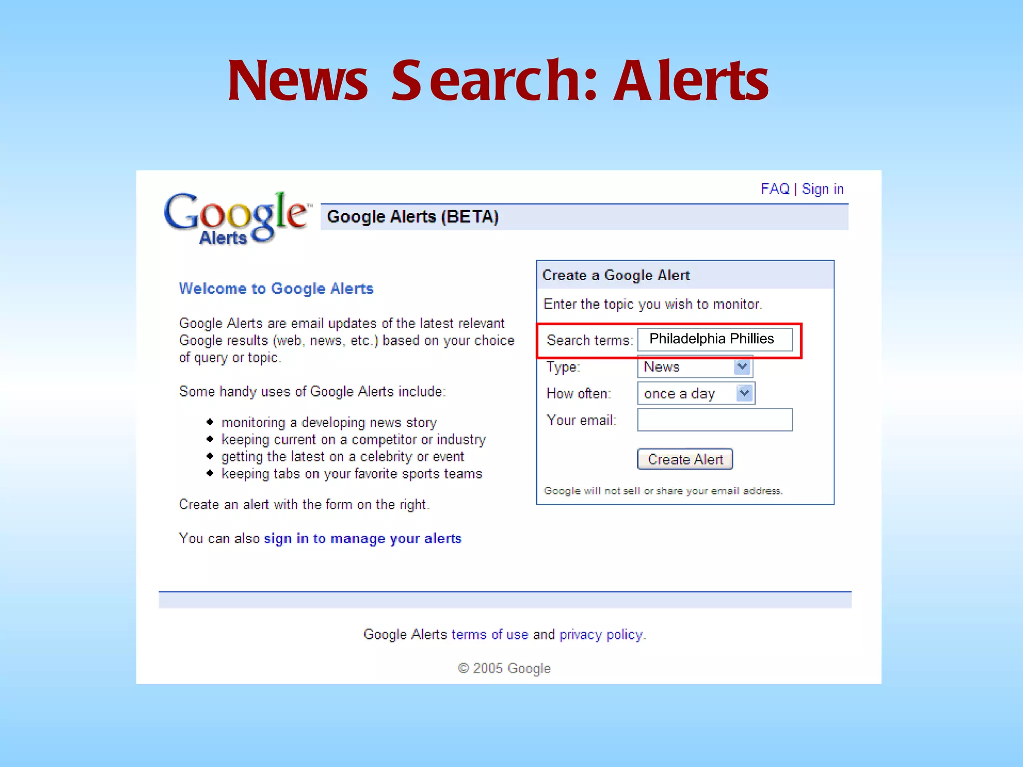 News Search: Alerts Philadelphia Phillies 