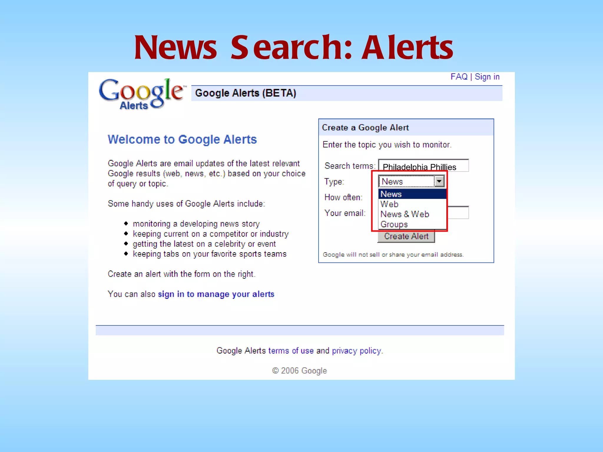 News Search: Alerts Philadelphia Phillies 