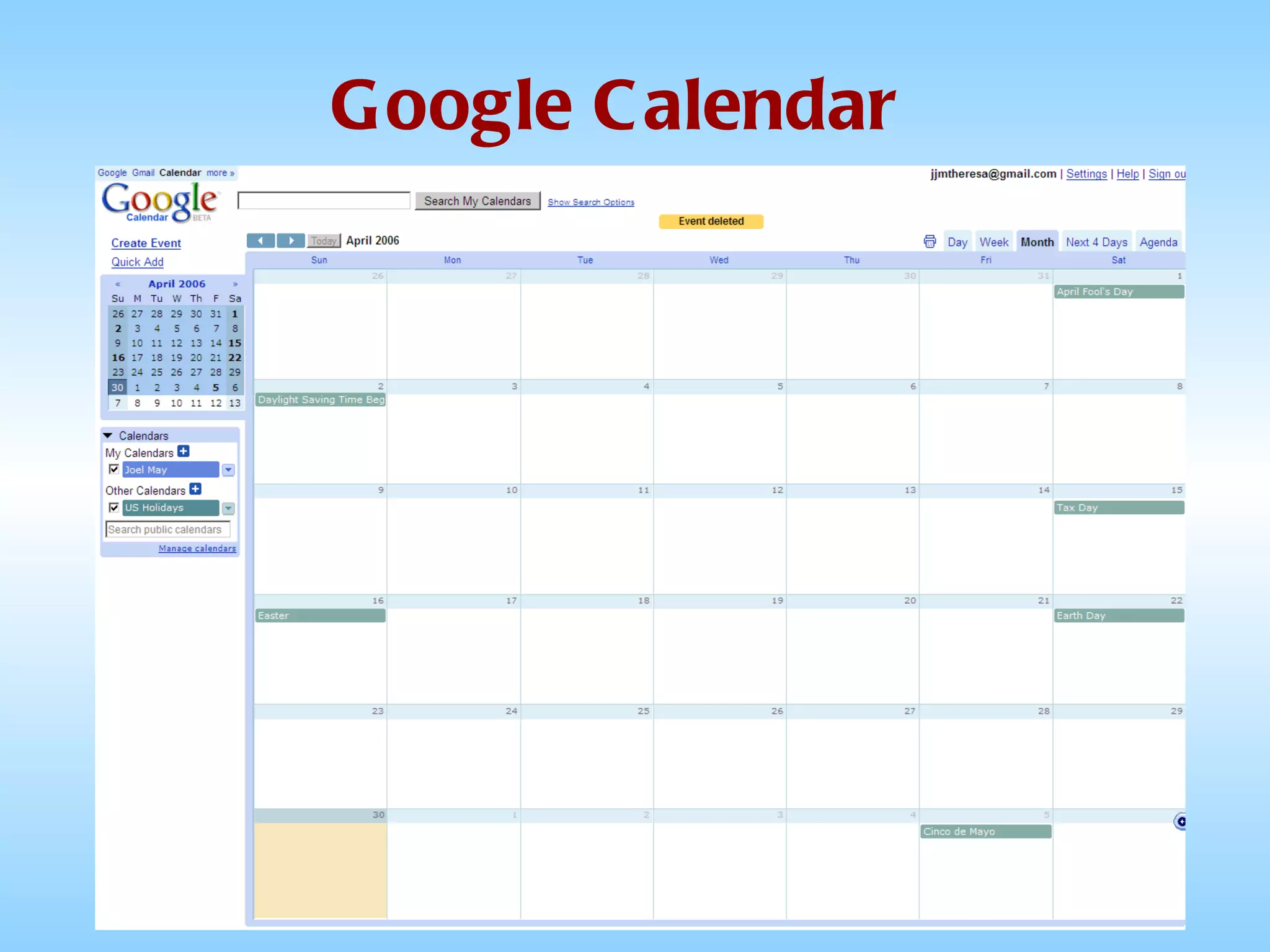 Google Calendar 