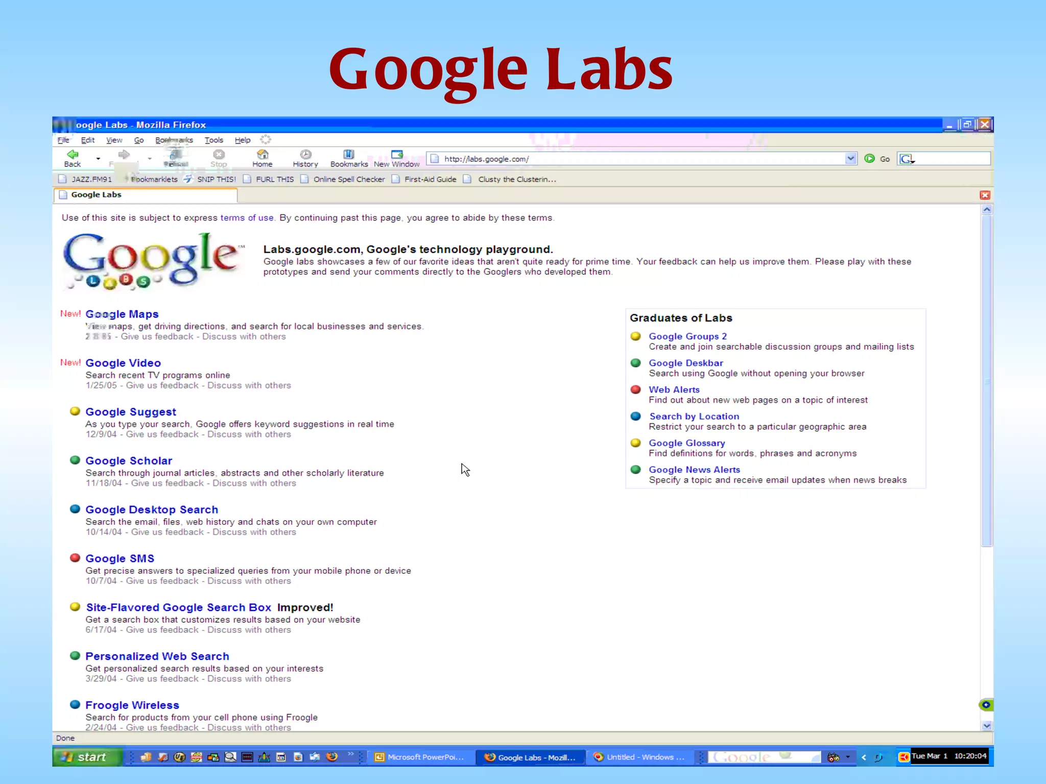 Google Labs 