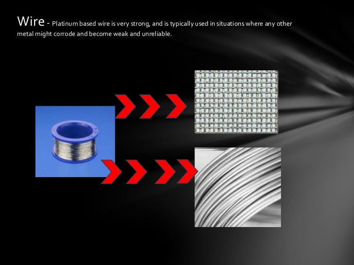 The many uses of platinum