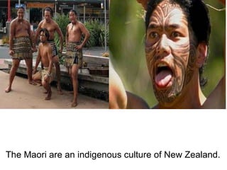 The Maori are an indigenous culture of New Zealand. 