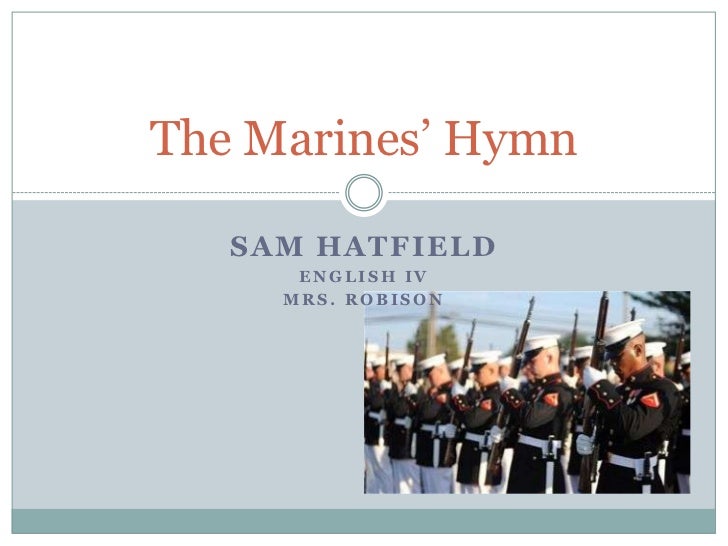 "The Marines Hymn"