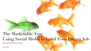 The Marketable You:  Using Social Media to Land Your Dream Job ,[object Object],June 5, 2010 