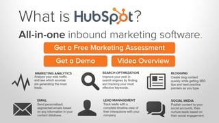 What is

?

All-in-one inbound marketing software.
Get a Free Marketing Assessment
Get a Demo

Video Overview

 
