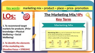 The Marketing Mix product price place and promotion | PPTX