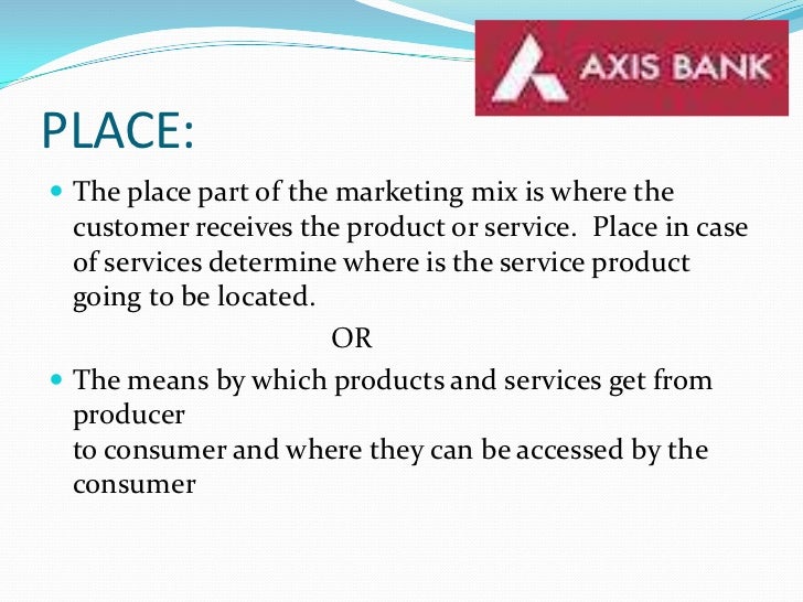 The marketing mix of service industry