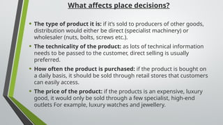 The marketing mix Place.pptx IGCSE BUSINESS | PPTX