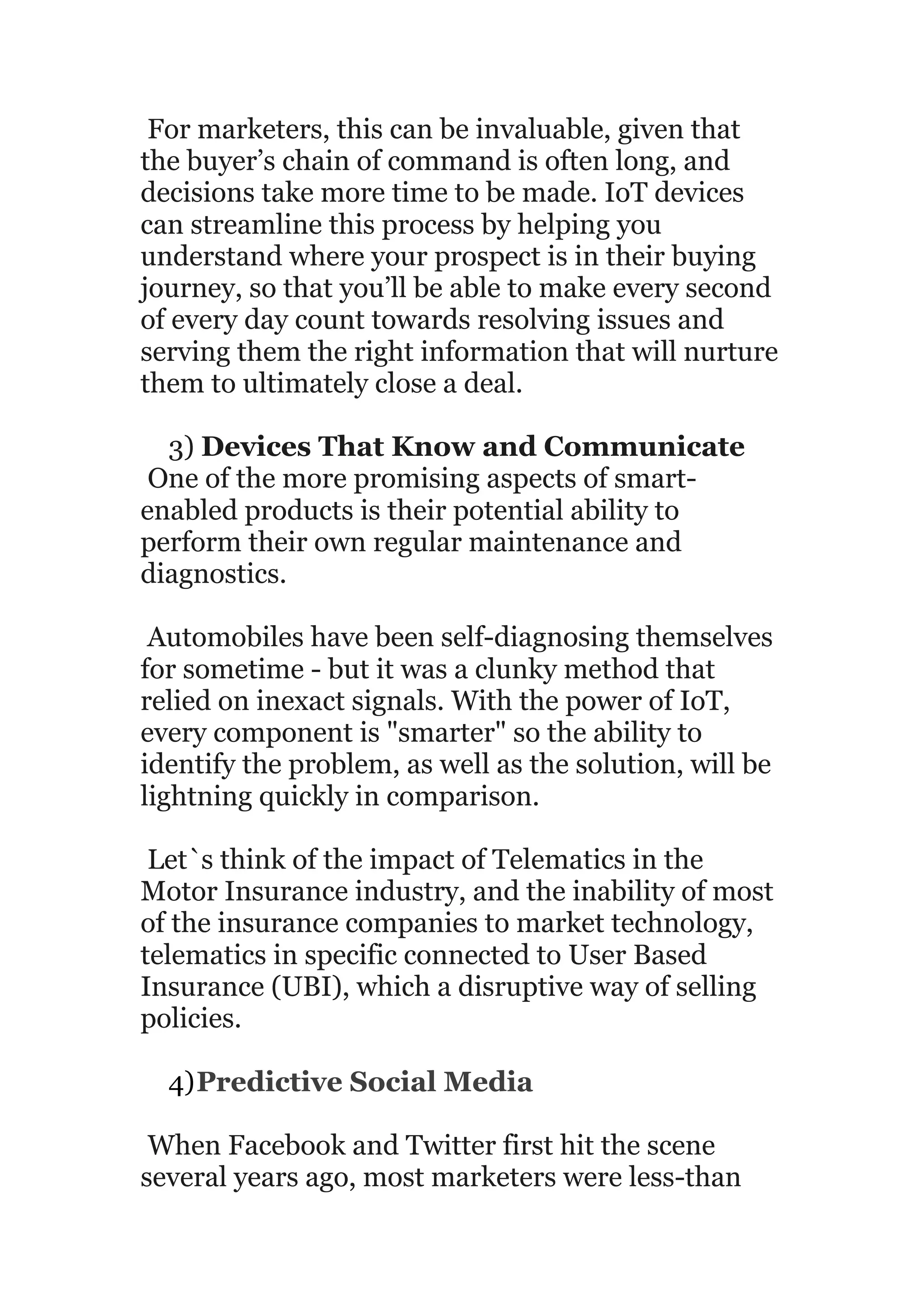 The marketing opportunities in the internet of things (iot) | PDF