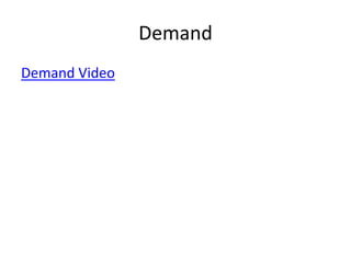 The Demand Curve 5 
Price (€) 
Demand 
Quantity Demanded (000s) 
€10 
100 
D1 
D2 
10 200 
Changes in any of the 
factors affecting 
demand other than 
price cause the entire 
demand curve to shift 
to the left (less 
demanded at each 
price) or to the right 
(more demanded at 
each price). 
 