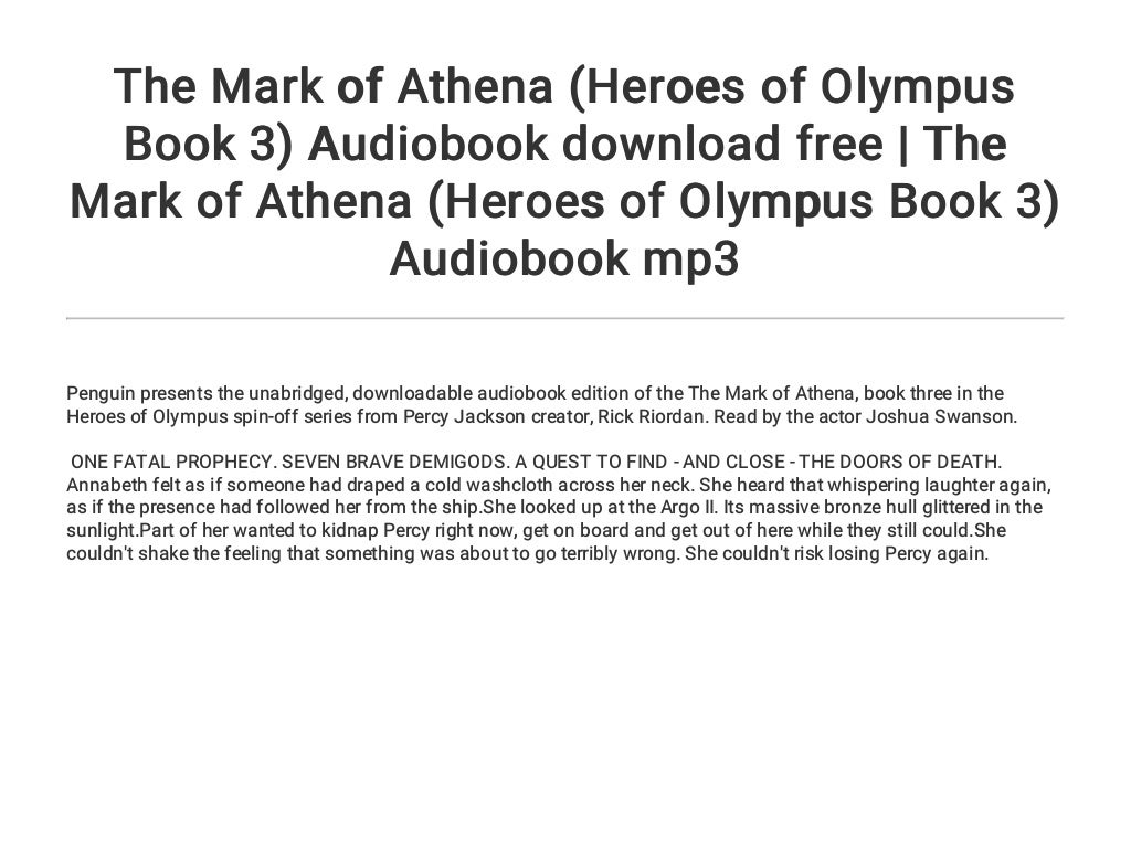the mark of athena audiobook the mark of athena audiobook