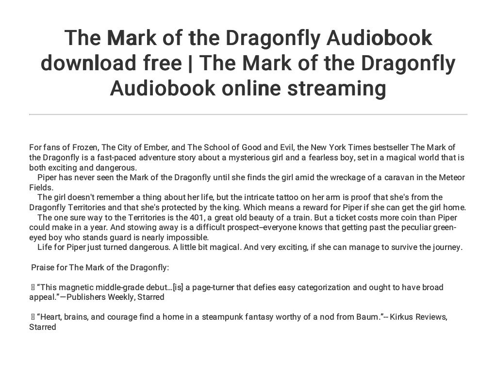the mark of the dragonfly book 2