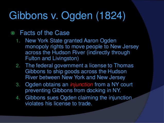 Gibbons V Ogden 1824