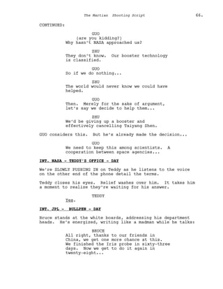 Marsian Script Film Senaryo Örnekleri : Marslı (The Martian Screenplay) | PDF