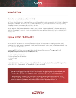The mastering blueprint | PDF