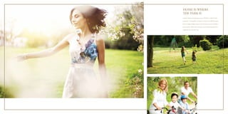 HOME IS WHERE 
THE PARK IS 
Nestled within the breathtaking acres of AKOYA is AKOYA Park, 
a sanctuary of tranquillity and luxury, spread across 400,000 square 
metres of lush parkland. Step out the front door and into an endless 
ocean of green. Where trees provide an awe-inspiring backdrop for 
endearing times, day after day. 
 