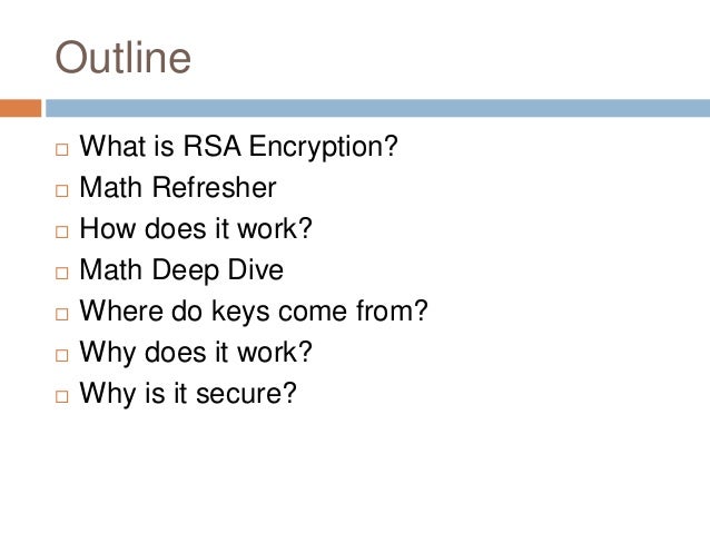 The Mathematics of RSA Encryption