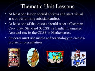 Unit/topic Examples Thematic Unit | PPT