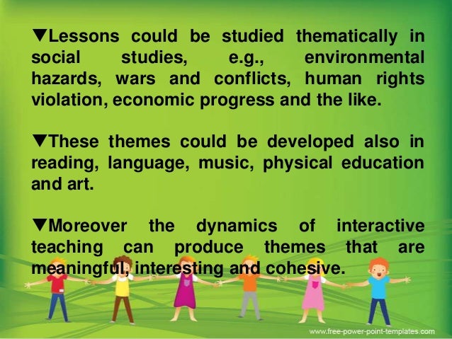 thematic teaching thematic teaching
