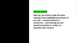 Thematic analysis: Observational Data