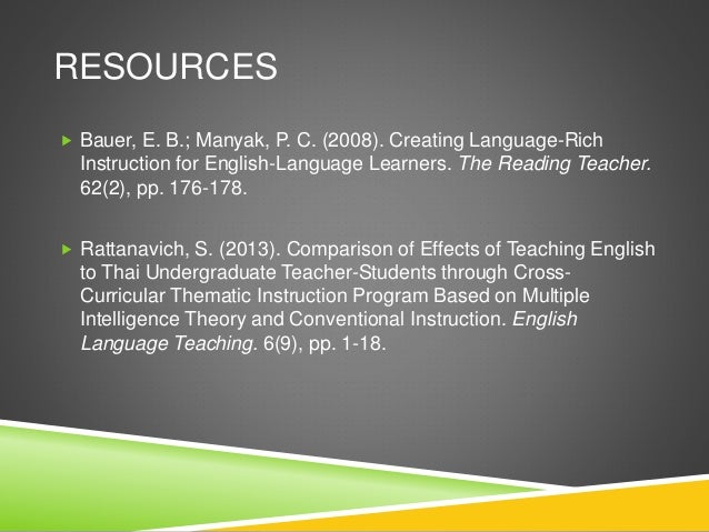 thematic teaching