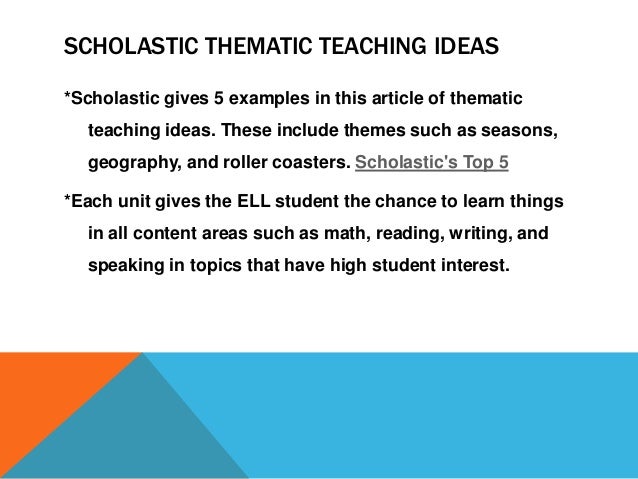 thematic teaching