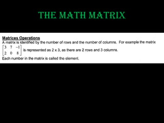 The matrix | PPTX