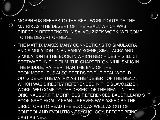 The Matrix Postmodern