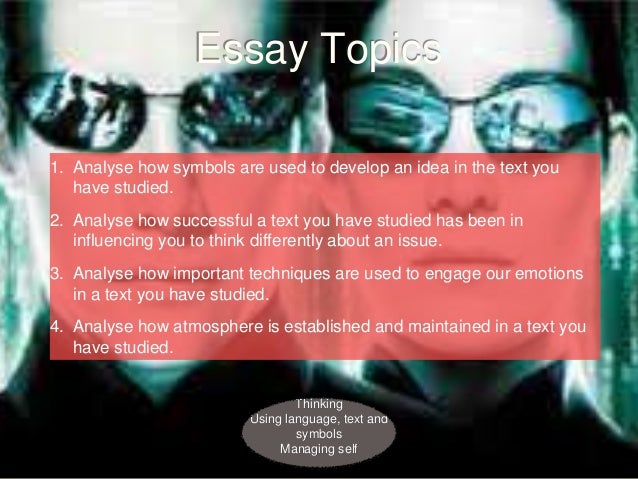 The matrix movie essay