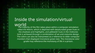 The Matrix - An analysis on the Cinematic Conventions.pptx